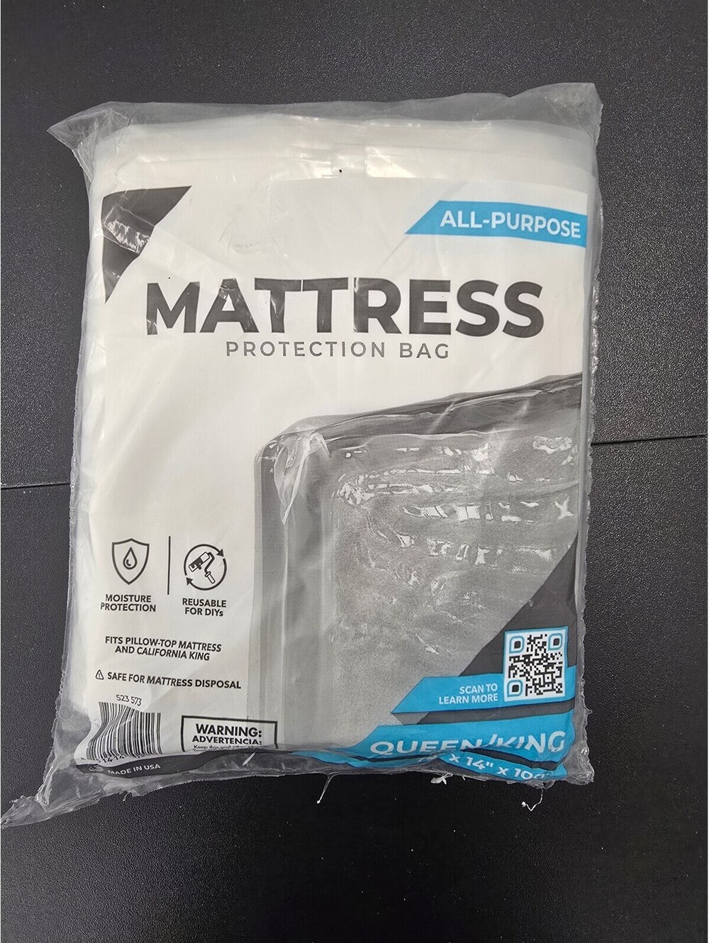 Pratt Queen/King Mattress Protection Bag – 100" x 78" x 14"